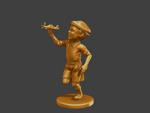 Ww2 Casual Little Boy CLB1 004 3D Print Model