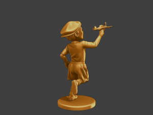 Ww2 Casual Little Boy CLB1 004 3D Print Model