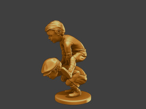 Ww2 Casual Little Boy CLB1 0056 Modello di stampa 3D