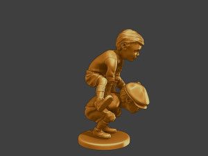 Ww2 Casual Little Boy CLB1 0056 Modello di stampa 3D