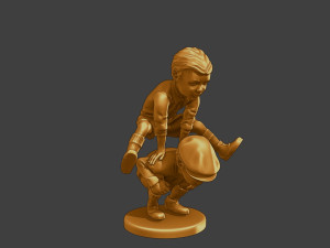 Ww2 Casual Little Boy CLB1 0056 Modello di stampa 3D