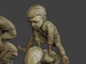 Ww2 Casual Little Boy CLB1 0056 Modello di stampa 3D