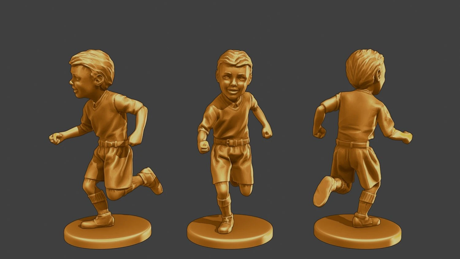 Ww2 Casual Little Boy CLB1 008 3D Print Model .c4d .max .obj .3ds .fbx .stl .blend 