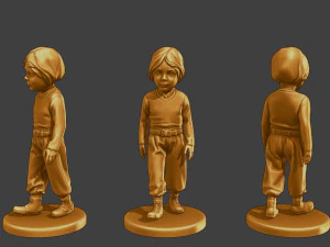 Ww2 Casual Little Boy CLB1 Pack 1 3D Print Model