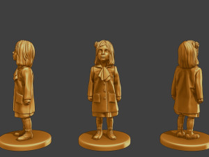 Ww2 Casual Little Girl CLG1 001 3D Print Model