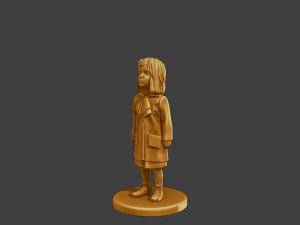 Ww2 Casual Little Girl CLG1 001 3D Print Model