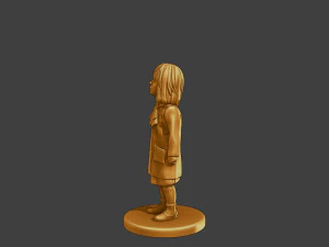 Ww2 Casual Little Girl CLG1 001 3D Print Model
