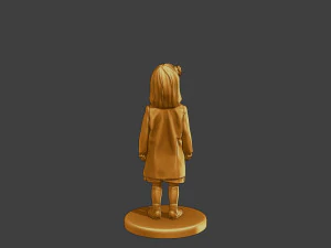 Ww2 Casual Little Girl CLG1 001 3D Print Model