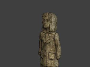 Ww2 Casual Little Girl CLG1 001 Model Cetak 3D