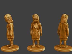 Ww2 Casual Little Girl CLG1 002 3D Print Model