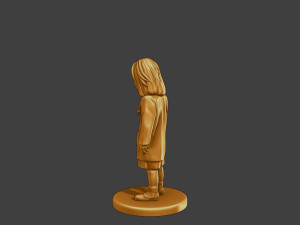 Ww2 Casual Little Girl CLG1 002 Model do druku 3D
