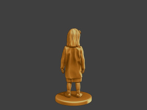 Ww2 Casual Little Girl CLG1 002 Model do druku 3D