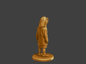 Ww2 Casual Little Girl CLG1 002 Model do druku 3D