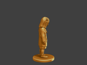 Ww2 Casual Little Girl CLG1 002 Model do druku 3D