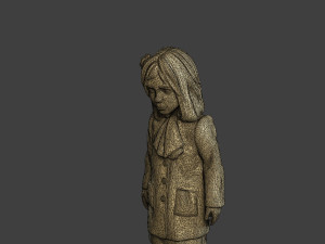 Ww2 Casual Little Girl CLG1 002 Model do druku 3D