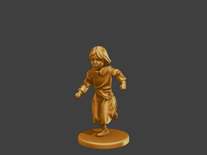 Ww2 Casual Little Girl CLG1 003 3D Print Model