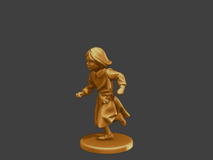 Ww2 Casual Little Girl CLG1 003 3D Print Model