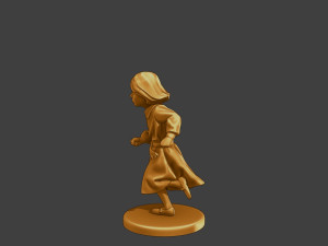 Ww2 Casual Little Girl CLG1 003 3D Print Model