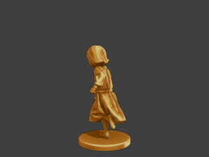 Ww2 Casual Little Girl CLG1 003 3D Print Model