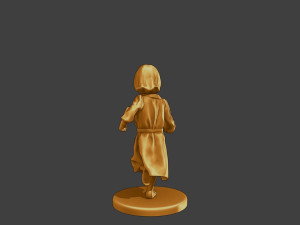 Ww2 Casual Little Girl CLG1 003 3D Print Model