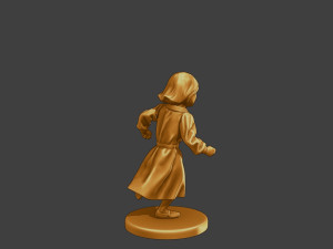 Ww2 Casual Little Girl CLG1 003 3D Print Model