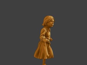 Ww2 Casual Little Girl CLG1 003 3D Print Model