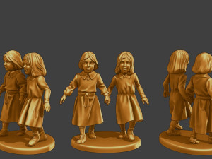 Ww2 Casual Little Girl CLG1 0045 3D Print Model
