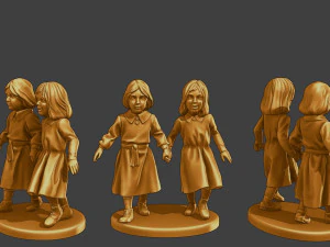 Ww2 Ni&ntilde;a Casual CLG1 0045 Modelo de impresión 3D