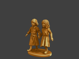 Ww2 Casual Little Girl CLG1 0045 3D Print Model