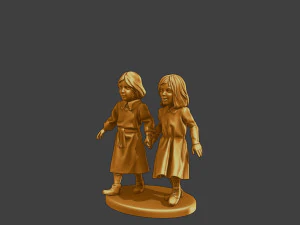 Ww2 Casual Little Girl CLG1 0045 3D Print Model
