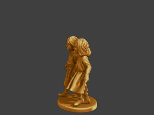 Ww2 Casual Little Girl CLG1 0045 3D Print Model