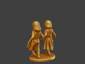 Ww2 Casual Little Girl CLG1 0045 3D Print Model