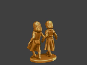 Ww2 Casual Little Girl CLG1 0045 3D Print Model