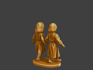 Ww2 Casual Little Girl CLG1 0045 3D Print Model