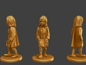 Ww2 L&auml;ssiges kleines M&auml;dchen CLG1 006 3D Druckmodell