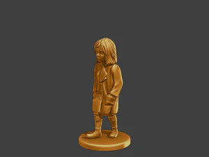 Ww2 Casual Little Girl CLG1 006 3D Print Model
