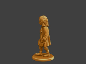 Ww2 Casual Little Girl CLG1 006 Model do druku 3D