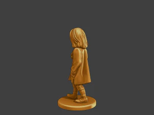 Ww2 Casual Little Girl CLG1 006 3D Print Model
