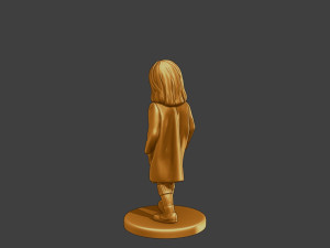 Ww2 Casual Little Girl CLG1 006 Model do druku 3D