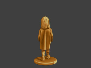 Ww2 Casual Little Girl CLG1 006 Model do druku 3D