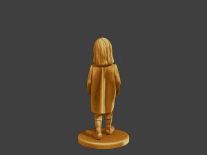 Ww2 Casual Little Girl CLG1 006 3D Print Model