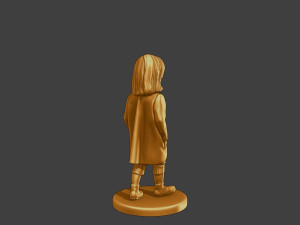 Ww2 Casual Little Girl CLG1 006 Model do druku 3D