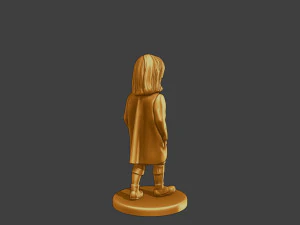 Ww2 Casual Little Girl CLG1 006 3D Print Model