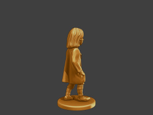 Ww2 Casual Little Girl CLG1 006 Model do druku 3D