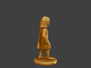 Ww2 Casual Little Girl CLG1 006 3D Print Model