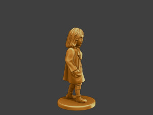 Ww2 Casual Little Girl CLG1 006 Model do druku 3D