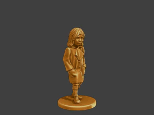 Ww2 Casual Little Girl CLG1 006 3D Print Model