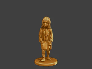 Ww2 Casual Little Girl CLG1 006 3D Print Model