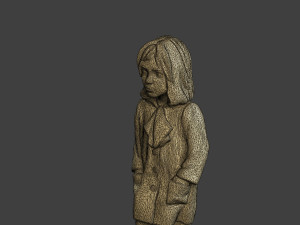 Ww2 Casual Little Girl CLG1 006 Model do druku 3D