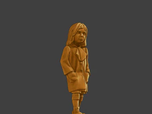 Ww2 Casual Little Girl CLG1 006 3D Print Model